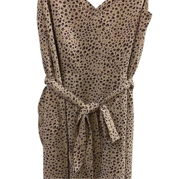 Sanctuary leopard print midi wrap dress Bianca 4 - Picture 6 of 12